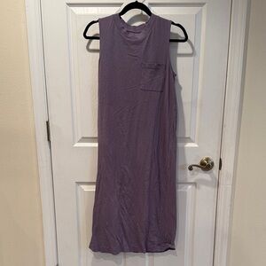 EVERLANE Weekend Sleeveless Tank Dress in Purple